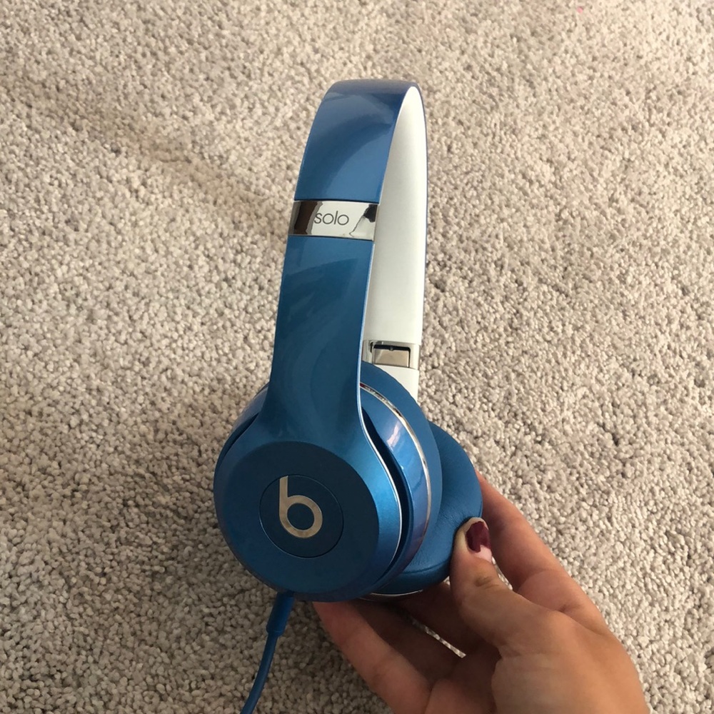 Blue Beats Solo Headphones